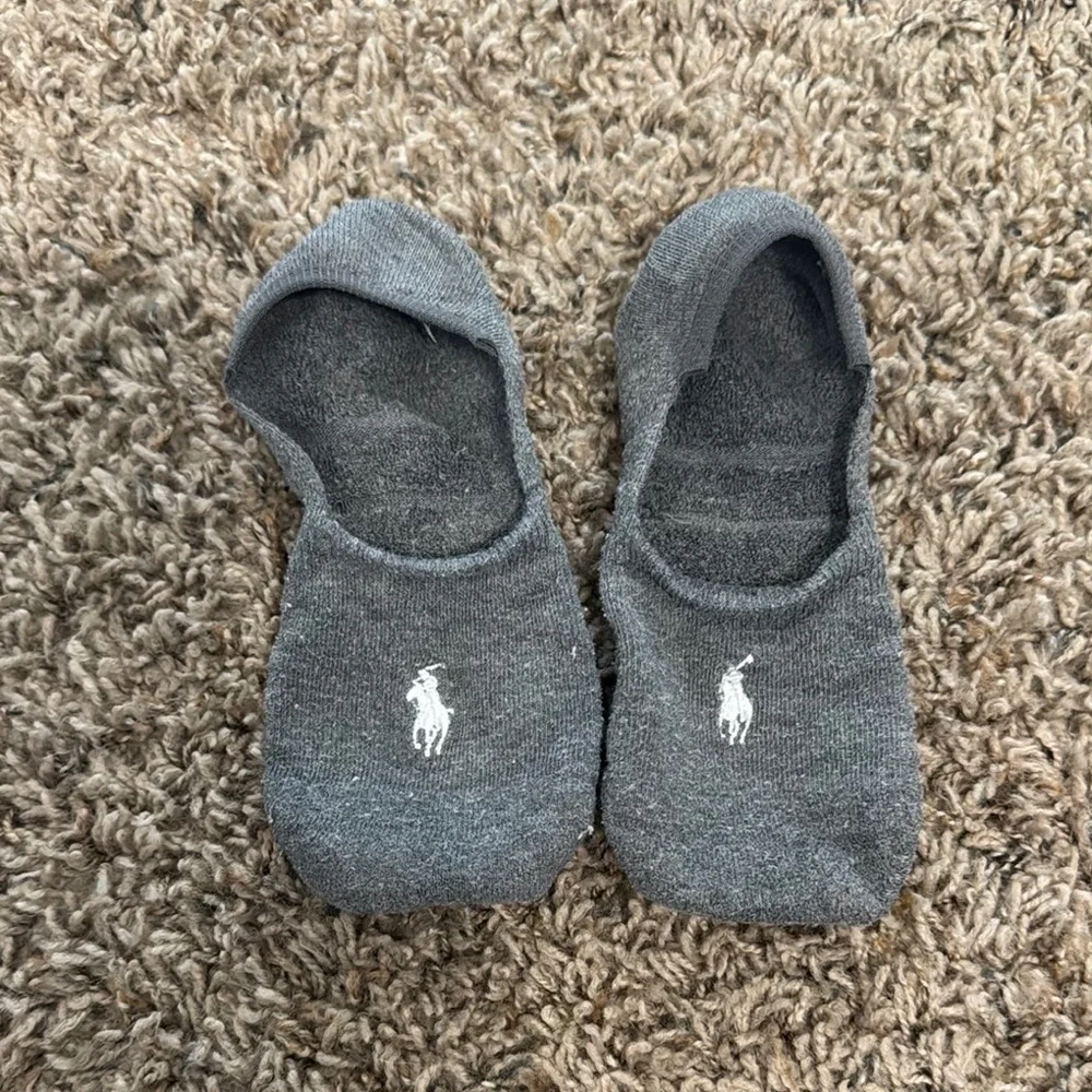 Polo by Ralph Lauren Gray No-Show Socks